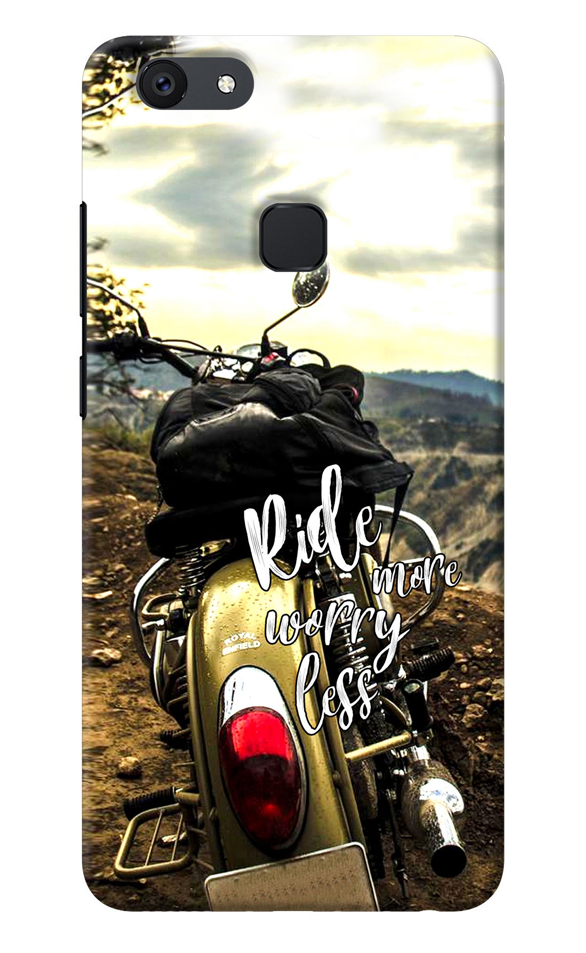 Ride More Worry Less Vivo V7 Back Cover
