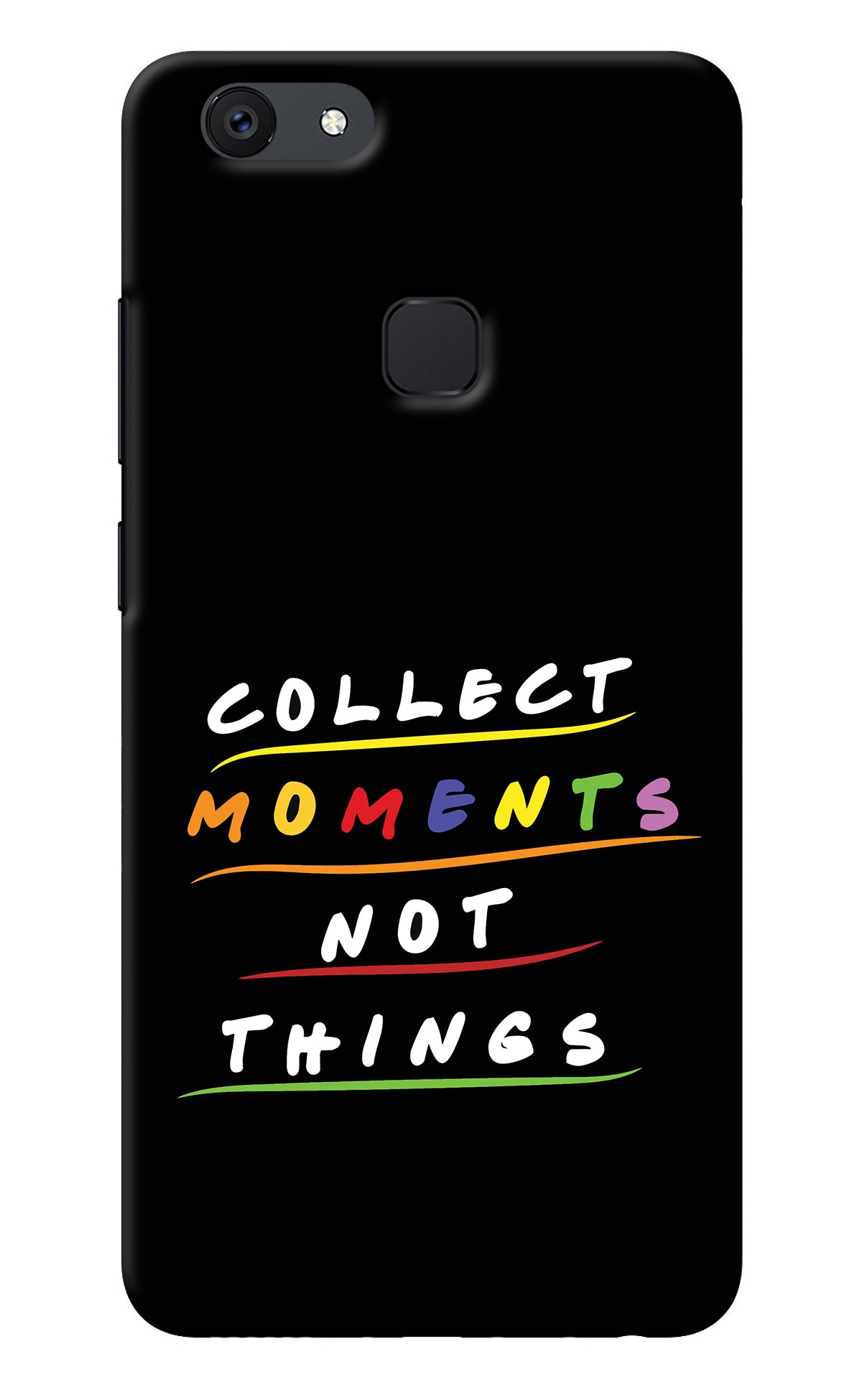 Collect Moments Not Things Vivo V7 Back Cover