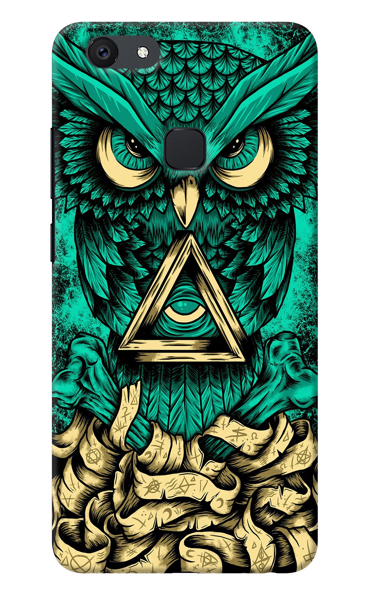 Green Owl Vivo V7 Back Cover