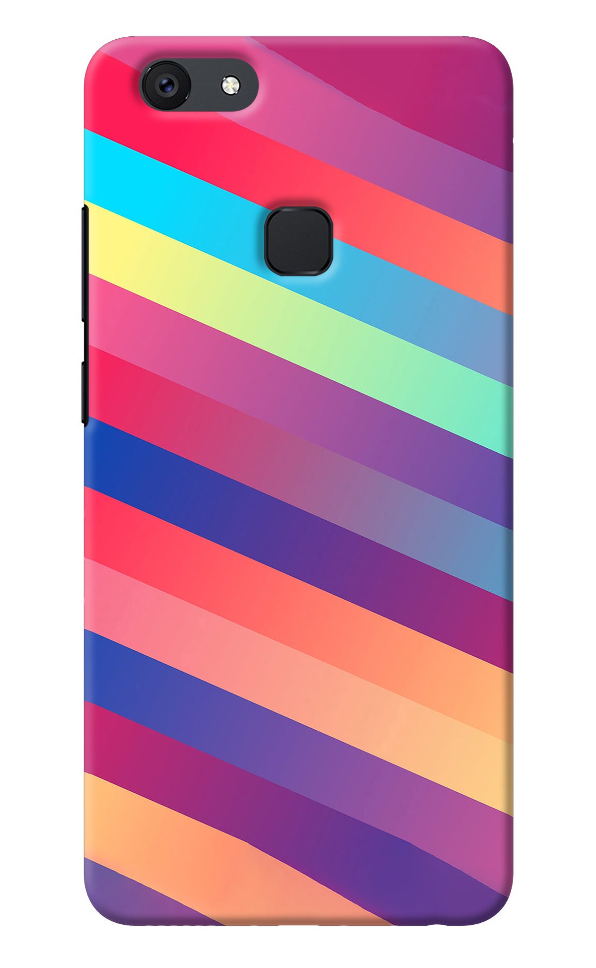 Stripes color Vivo V7 Back Cover