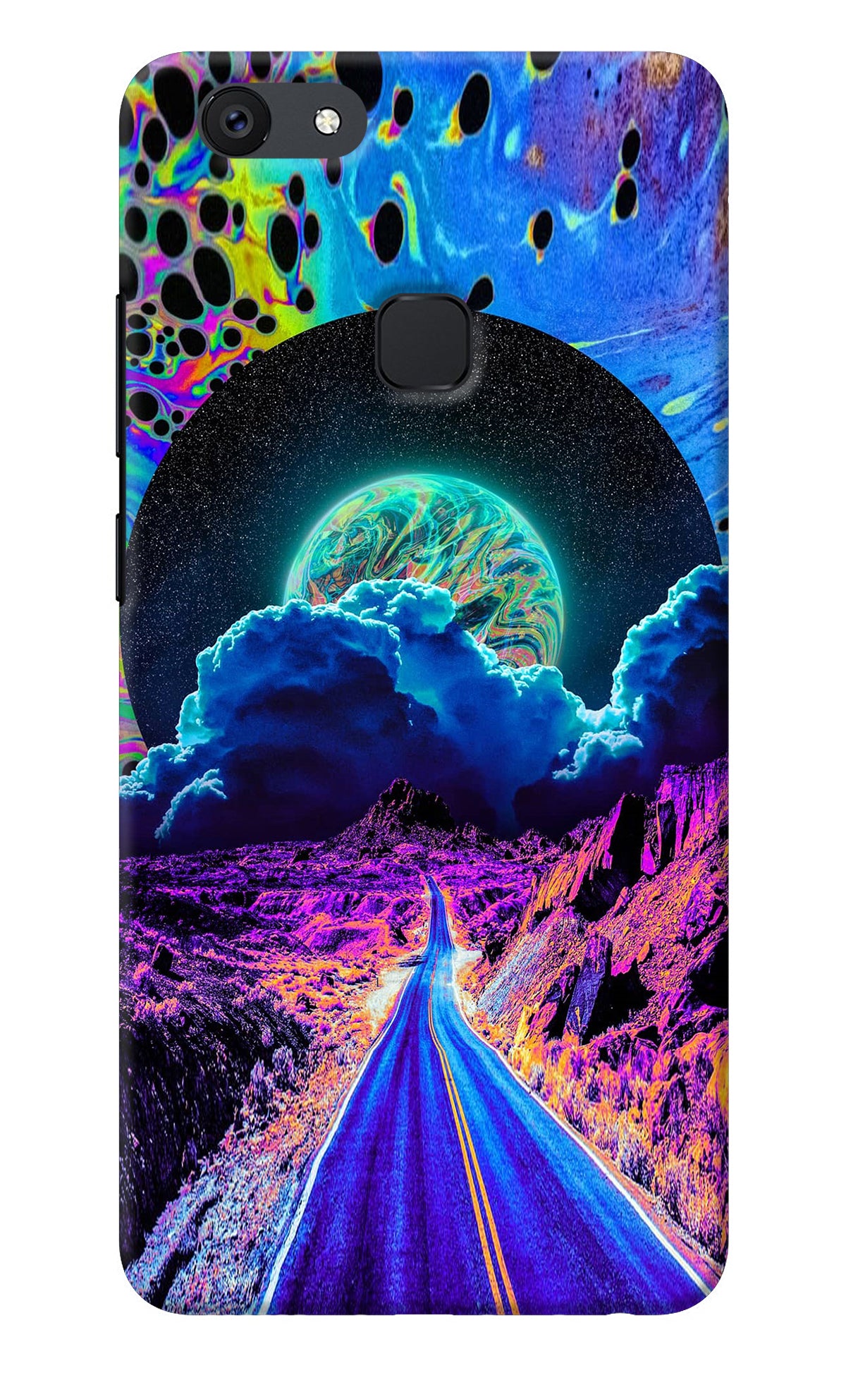 Psychedelic Painting Vivo V7 Back Cover