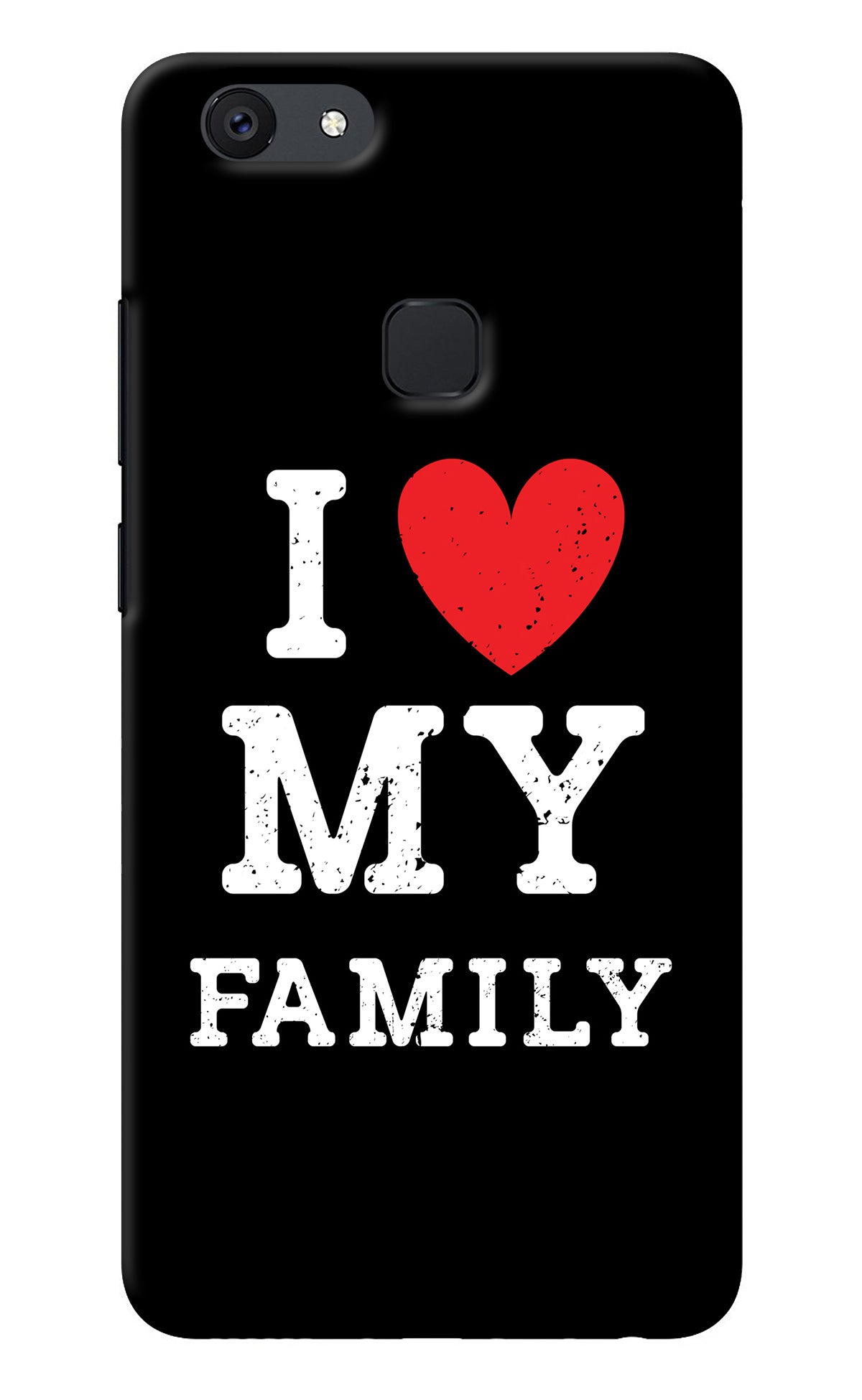 I Love My Family Vivo V7 Back Cover