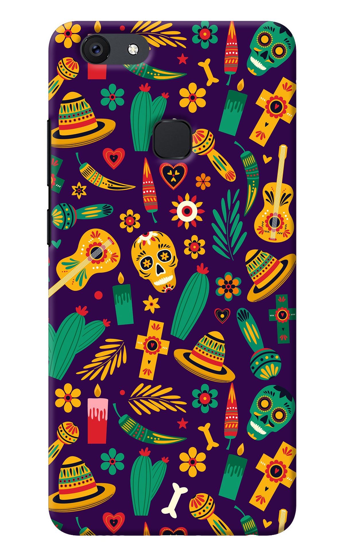 Mexican Artwork Vivo V7 Back Cover