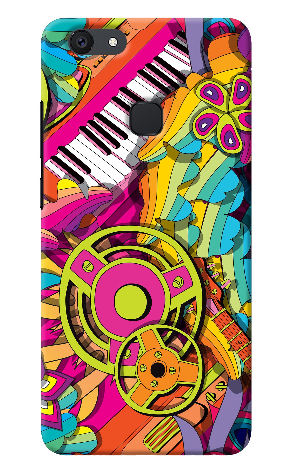 Music Doodle Vivo V7 Back Cover