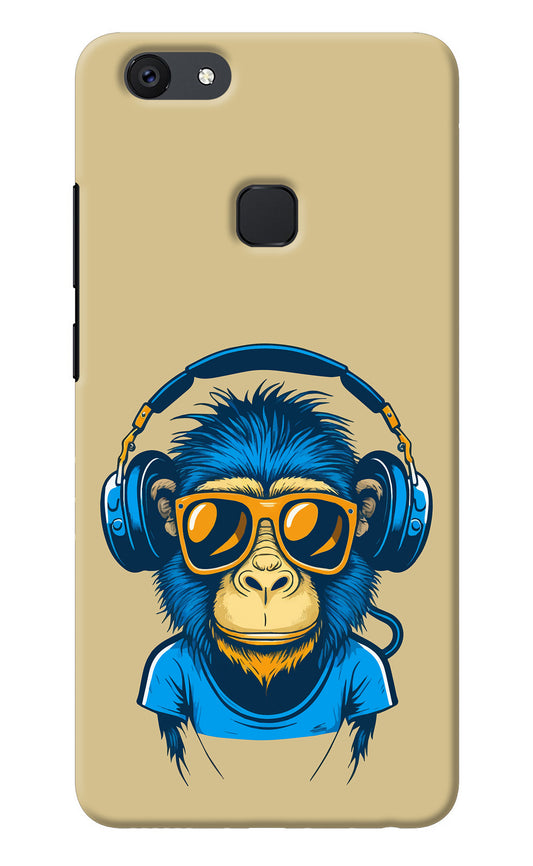 Monkey Headphone Vivo V7 Back Cover