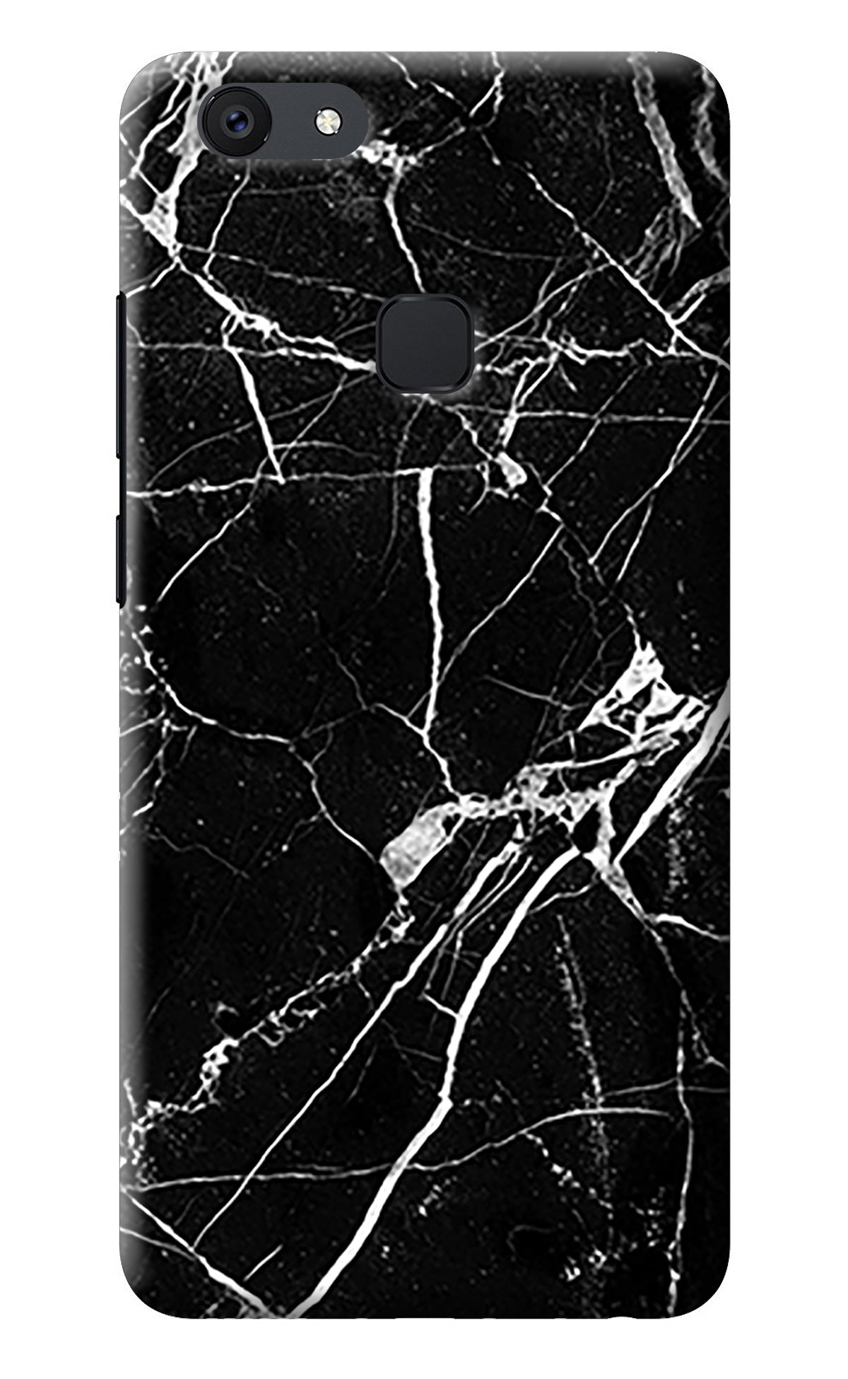 Black Marble Pattern Vivo V7 plus Back Cover