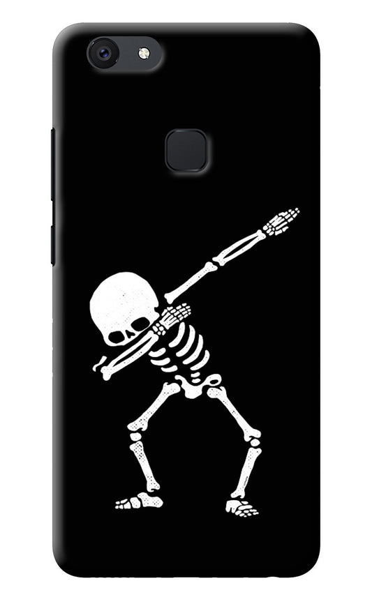 Dabbing Skeleton Art Vivo V7 plus Back Cover