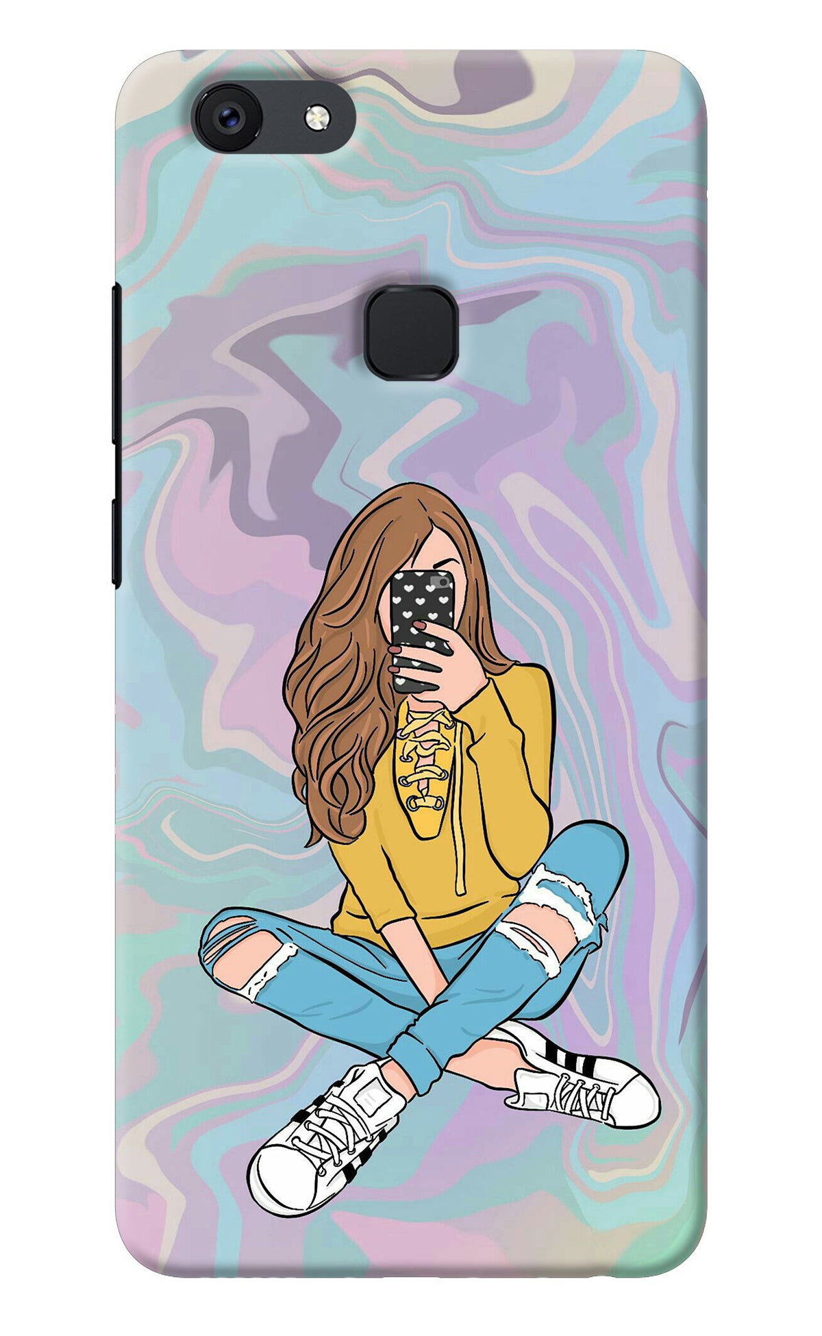 Selfie Girl Vivo V7 plus Back Cover