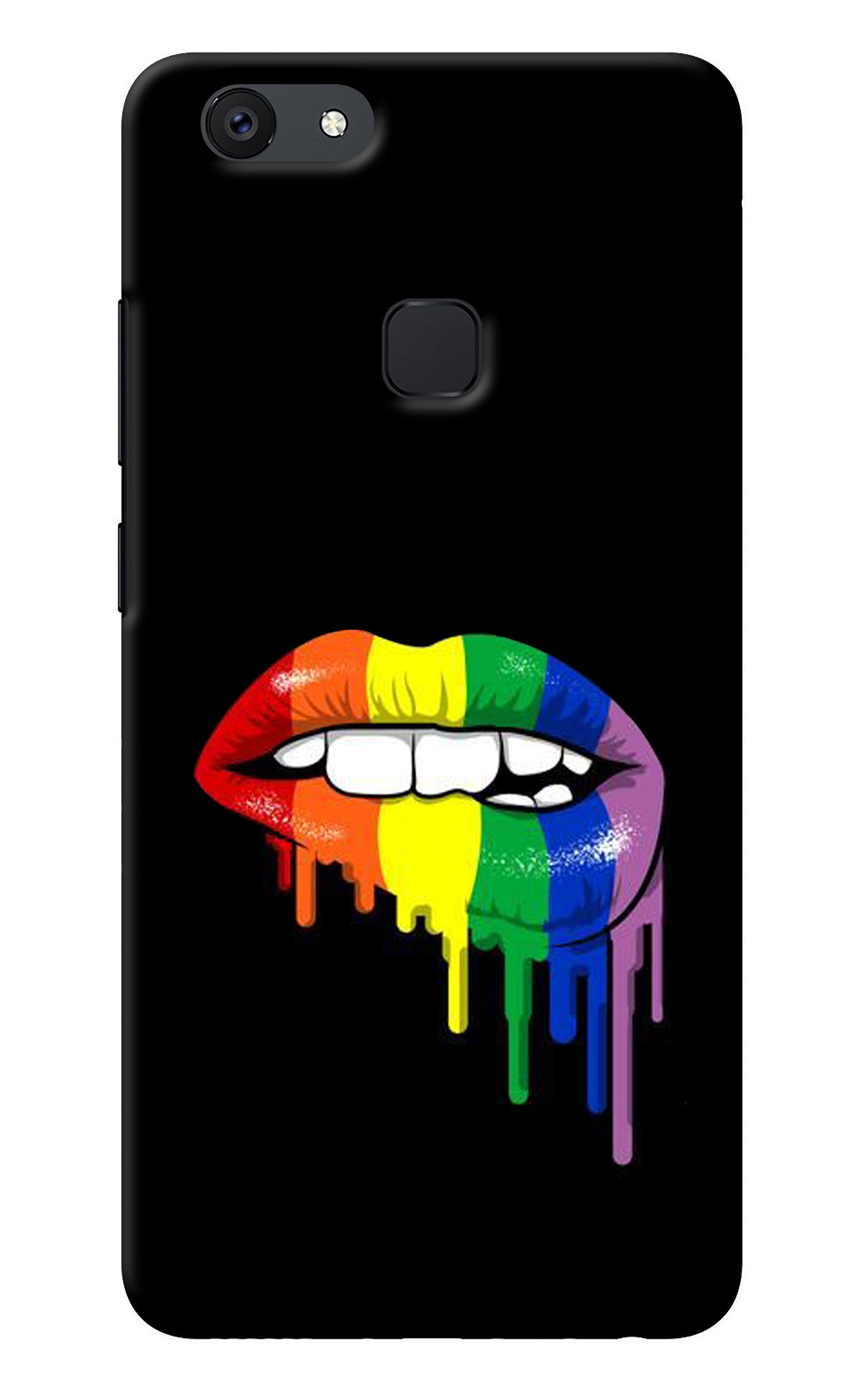 Lips Biting Vivo V7 plus Back Cover