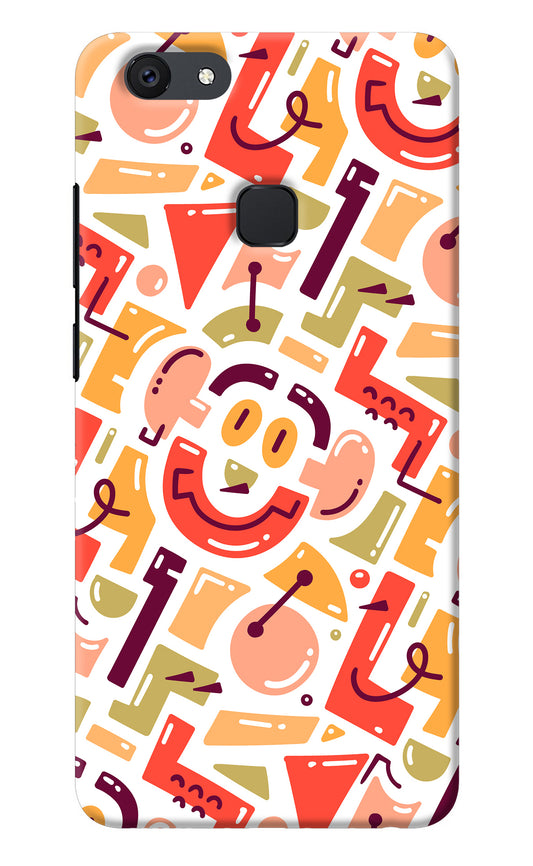 Doodle Pattern Vivo V7 plus Back Cover