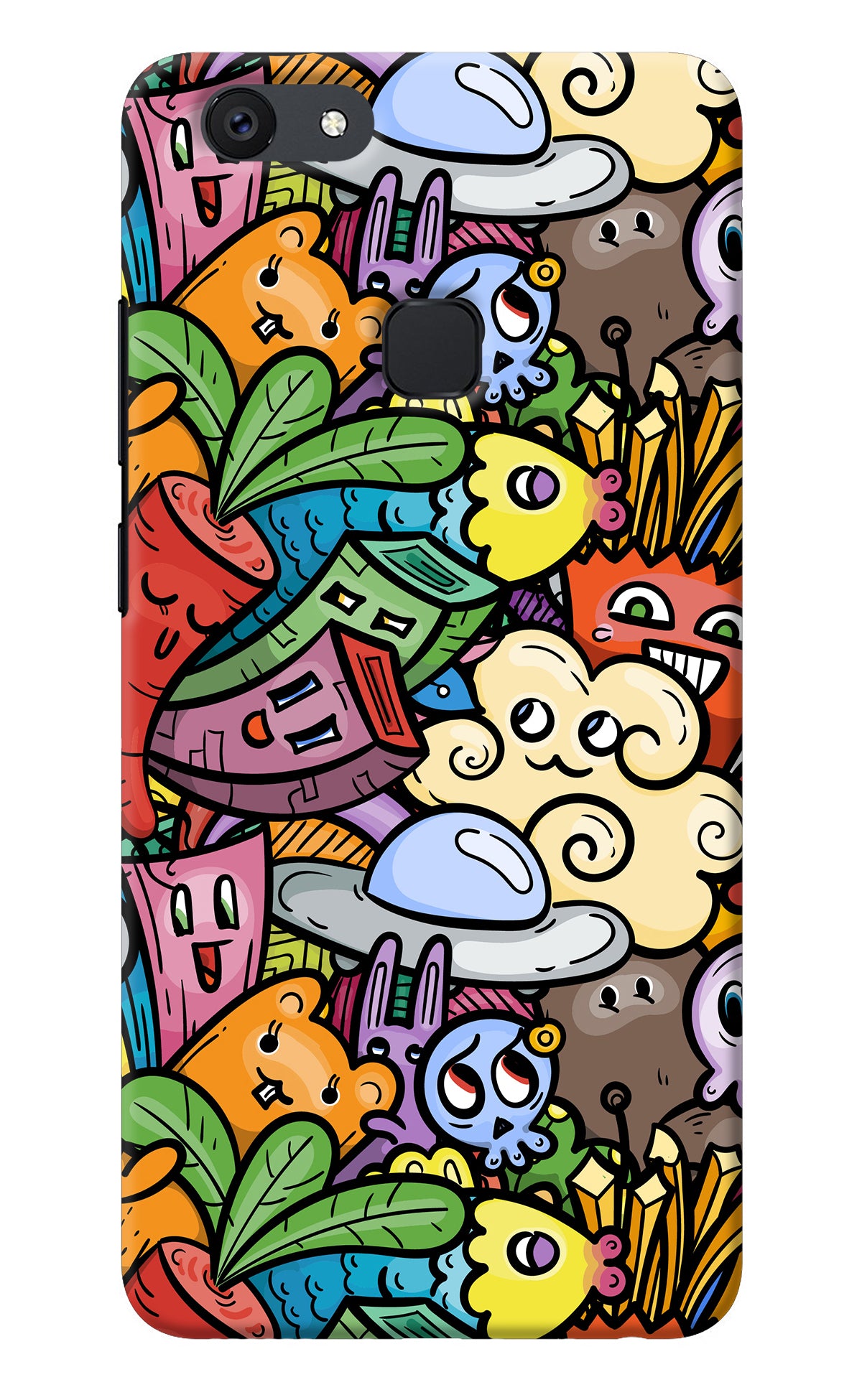 Veggie Doodle Vivo V7 plus Back Cover