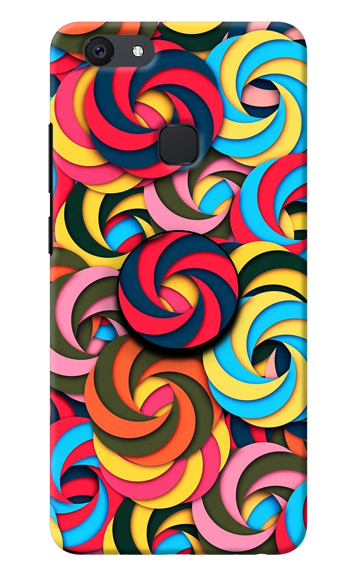 Spiral Pattern Vivo V7 plus Pop Case