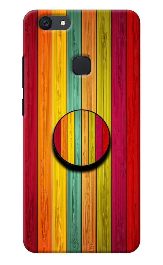 Multicolor Wooden Vivo V7 plus Pop Case
