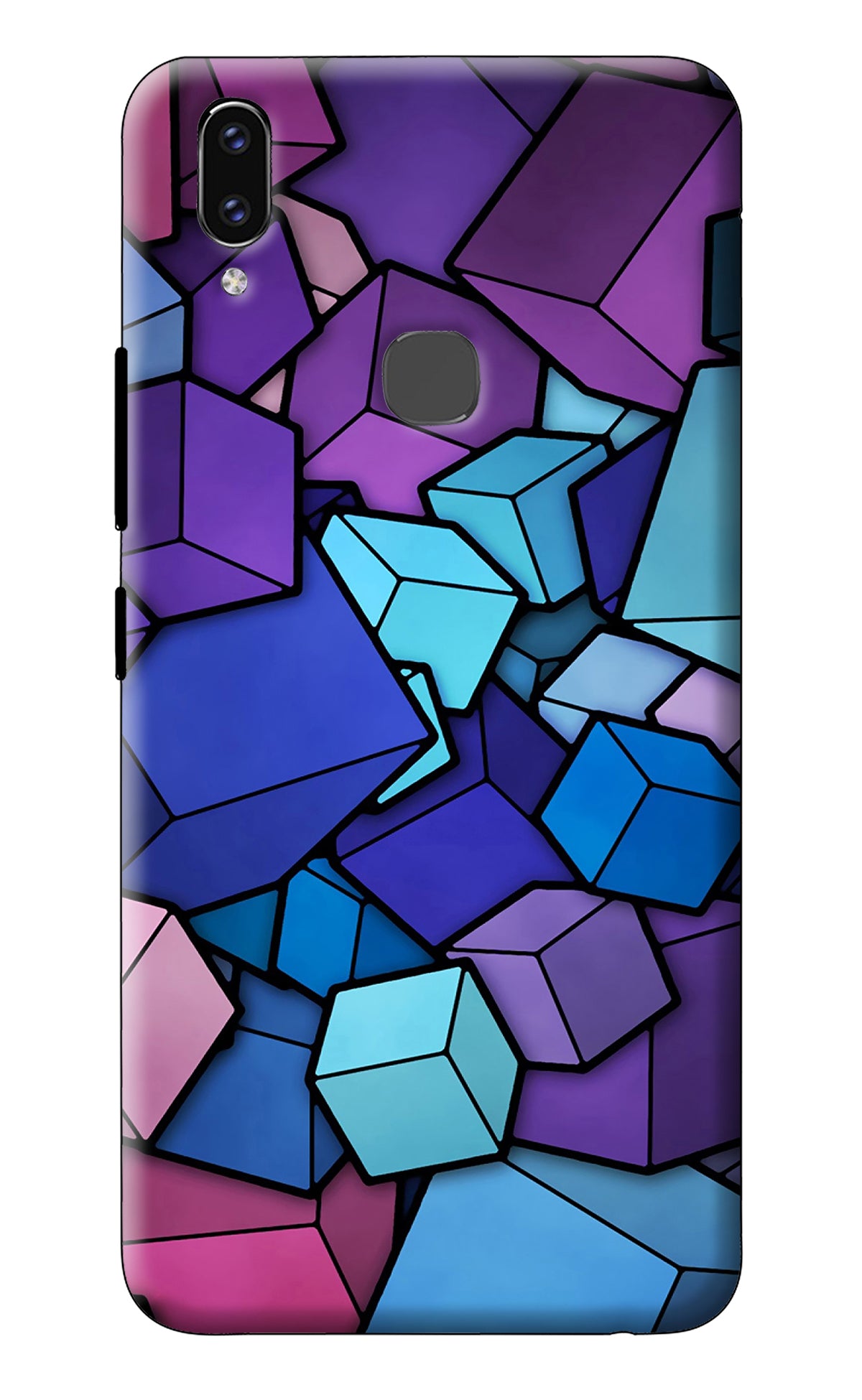 Cubic Abstract Vivo V9/V9 Pro/V9 Youth Back Cover