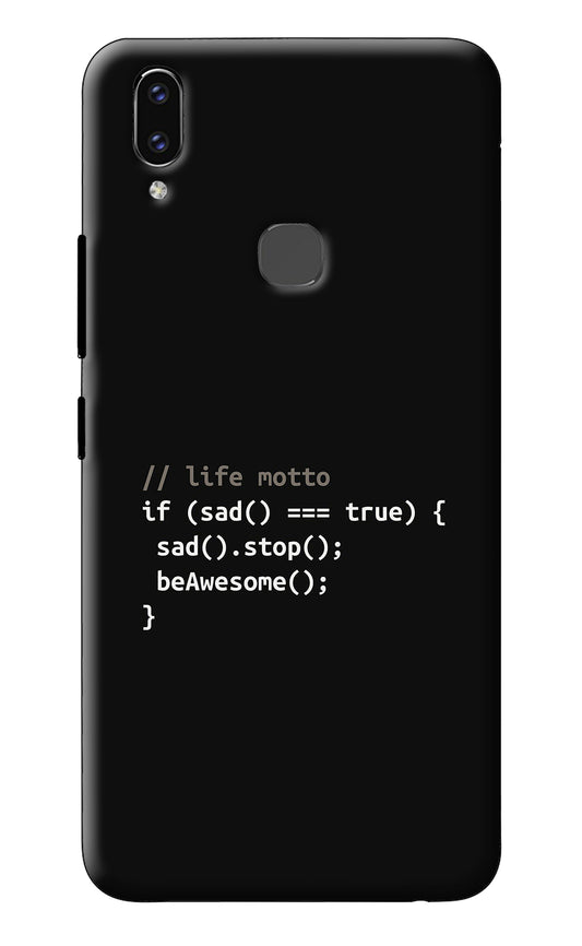 Life Motto Code Vivo V9/V9 Pro/V9 Youth Back Cover