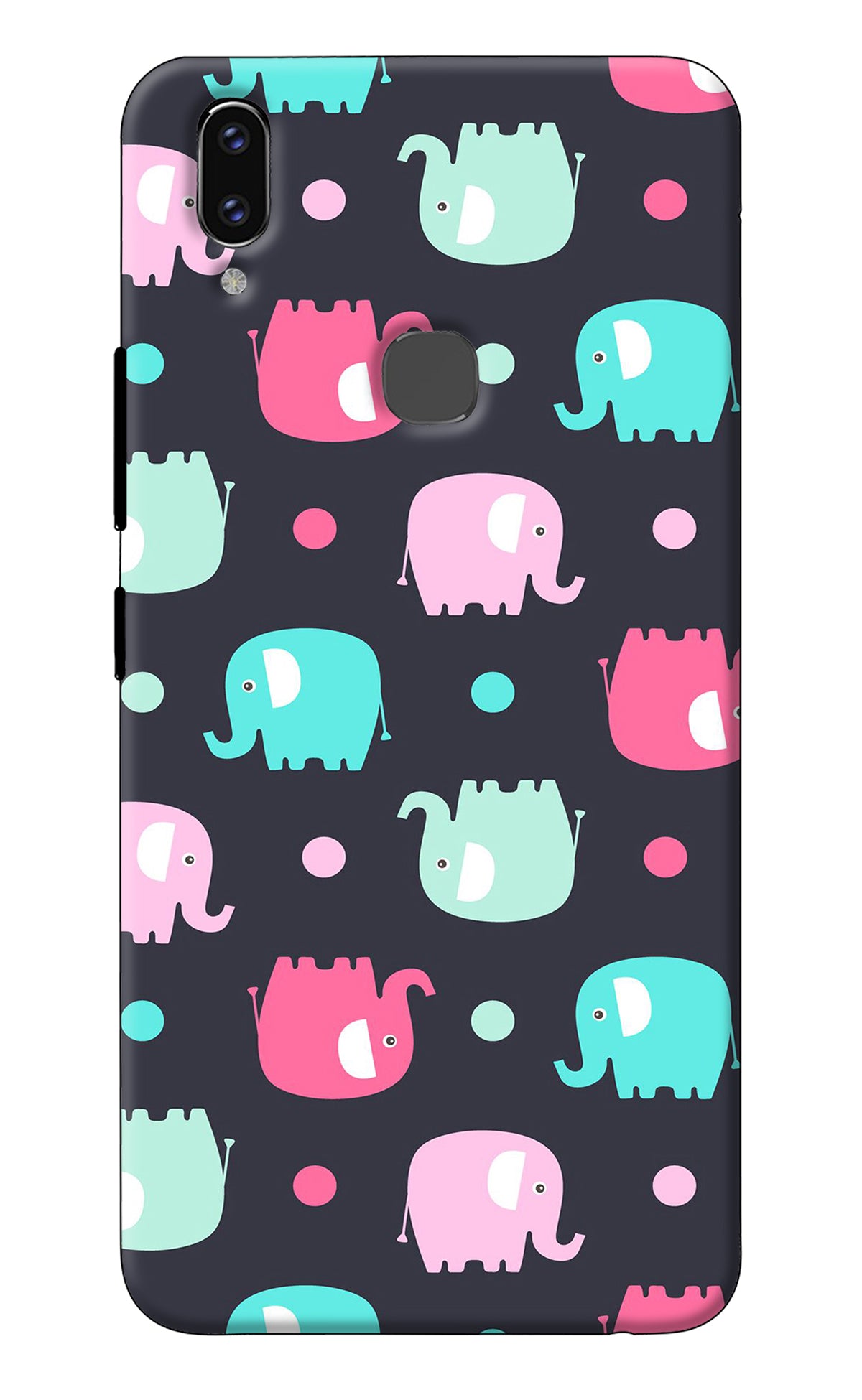 Elephants Vivo V9/V9 Pro/V9 Youth Back Cover