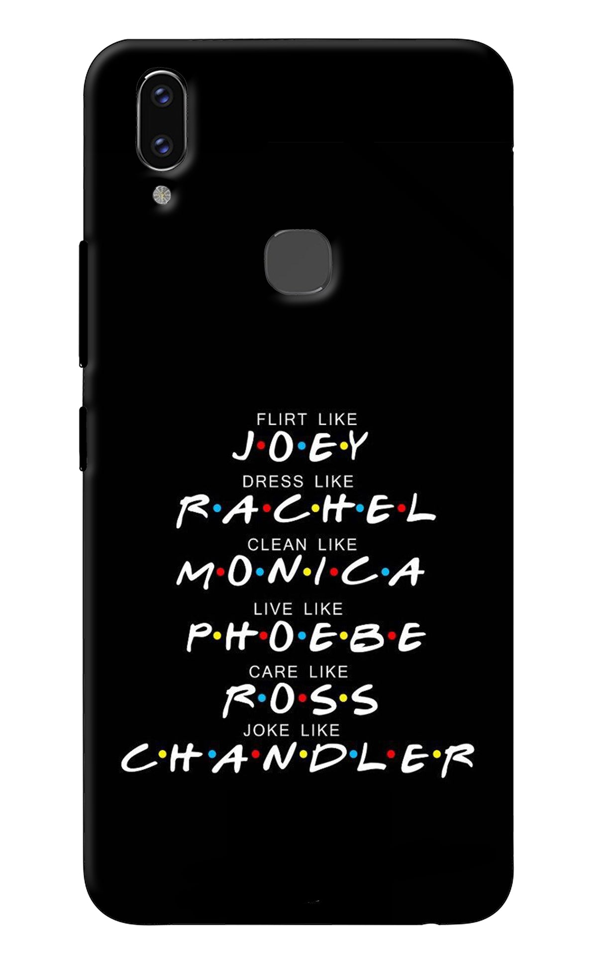 FRIENDS Character Vivo V9/V9 Pro/V9 Youth Back Cover