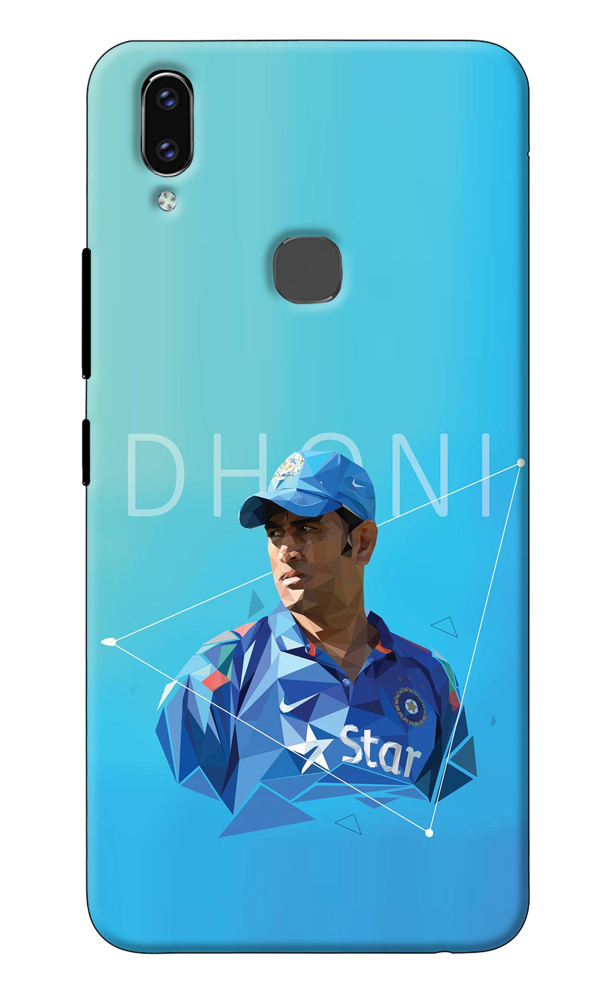 Dhoni Artwork Vivo V9/V9 Pro/V9 Youth Back Cover