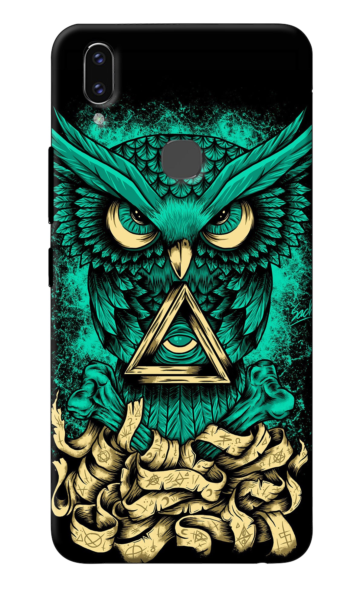 Green Owl Vivo V9/V9 Pro/V9 Youth Back Cover