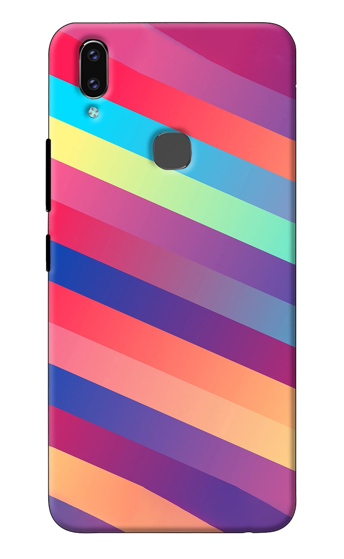 Stripes color Vivo V9/V9 Pro/V9 Youth Back Cover