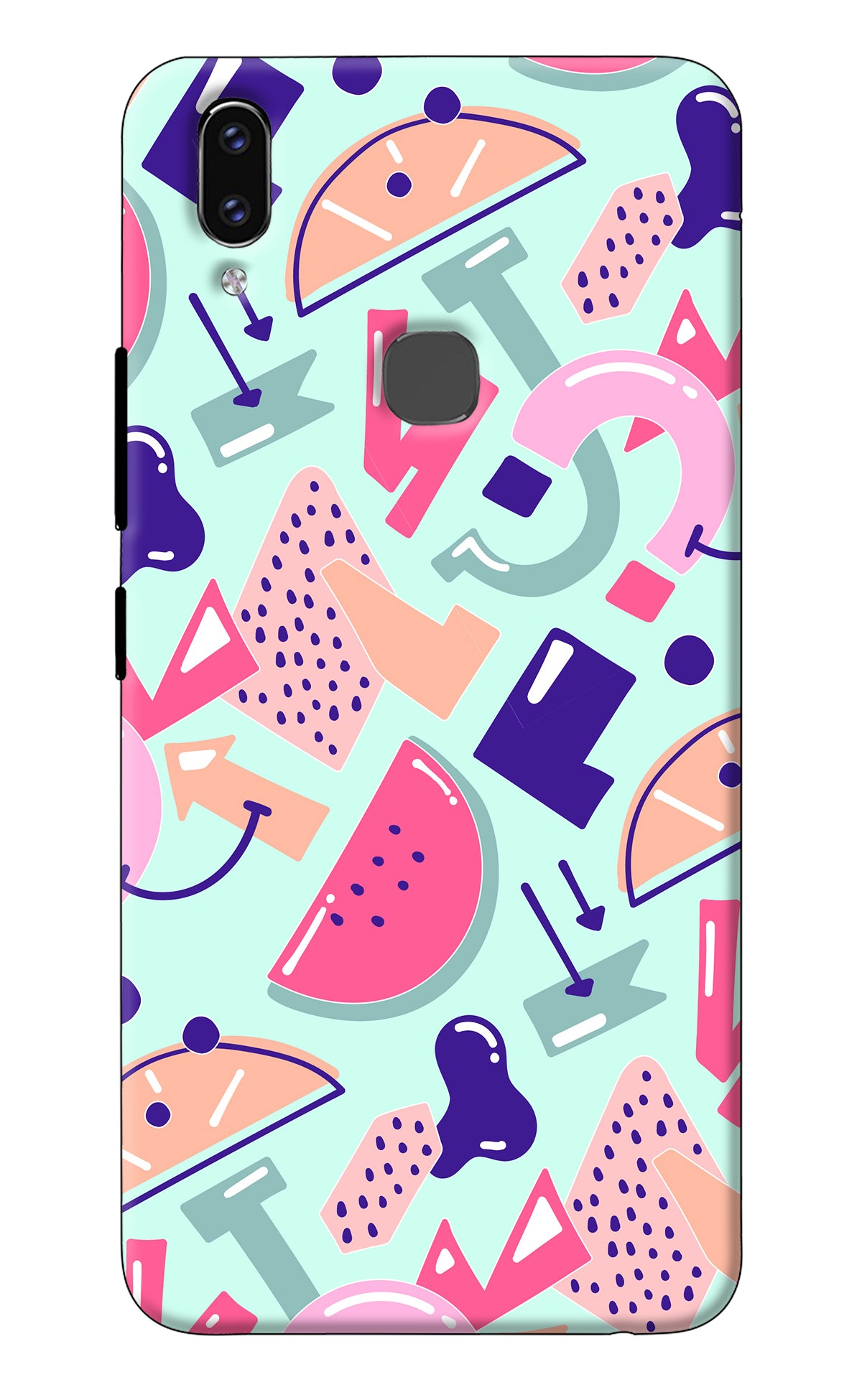 Doodle Pattern Vivo V9/V9 Pro/V9 Youth Back Cover