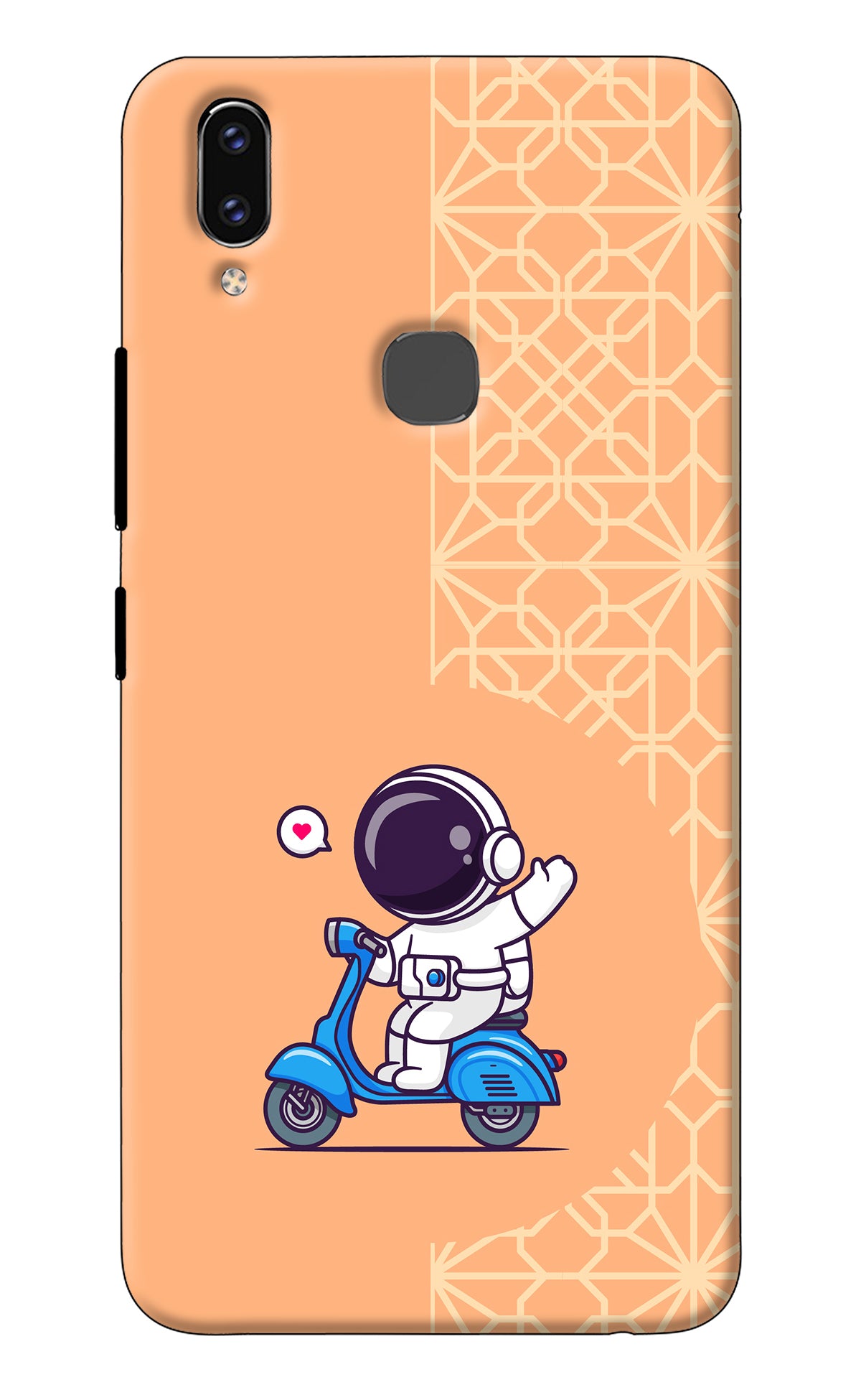 Cute Astronaut Riding Vivo V9/V9 Pro/V9 Youth Back Cover