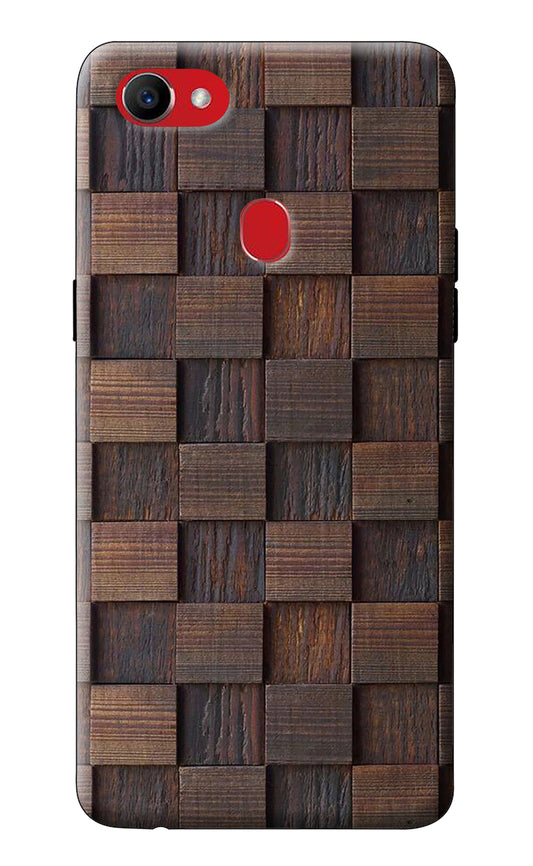 Wooden Cube Design Oppo F7 Back Cover