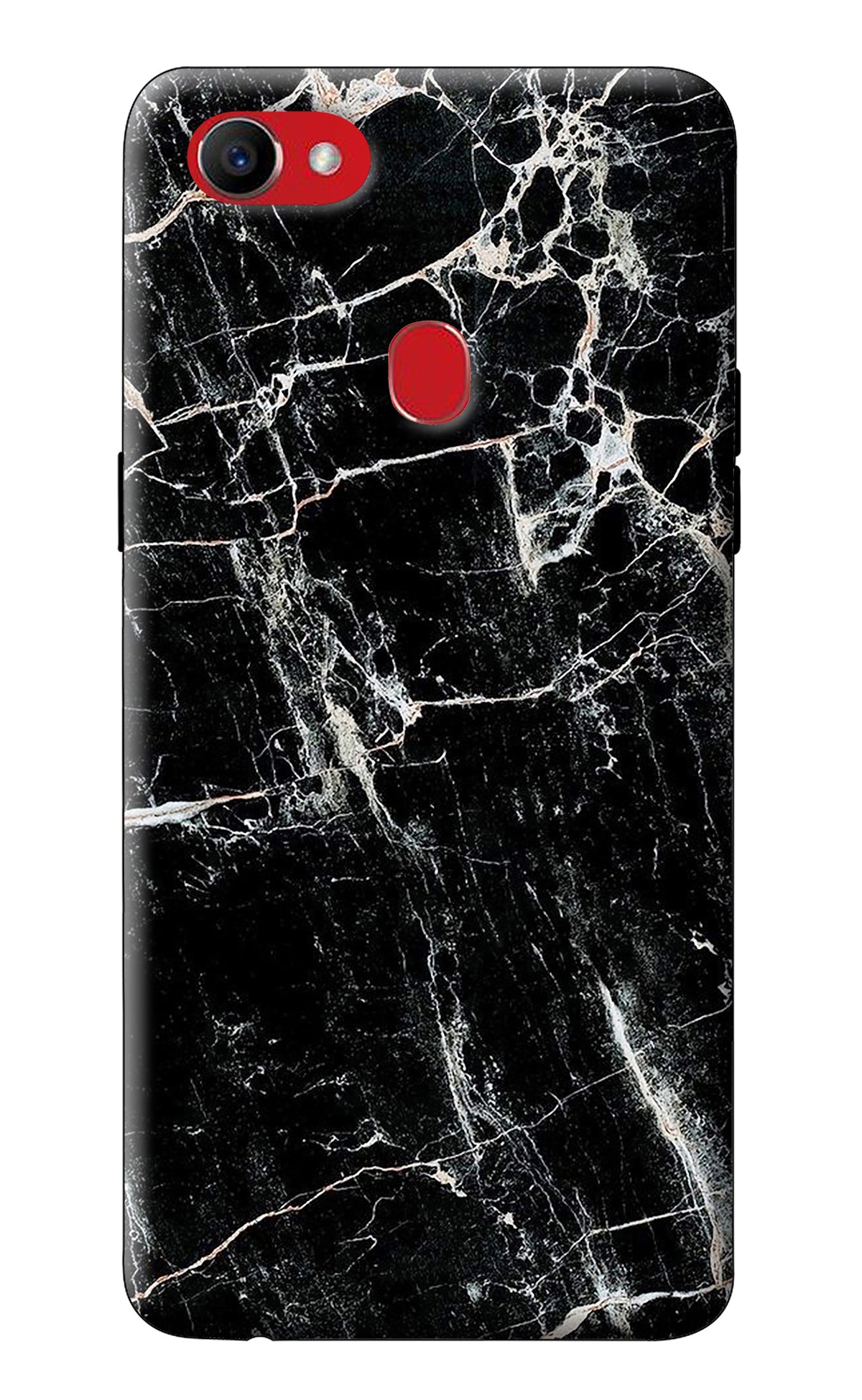 Black Marble Texture Oppo F7 Back Cover