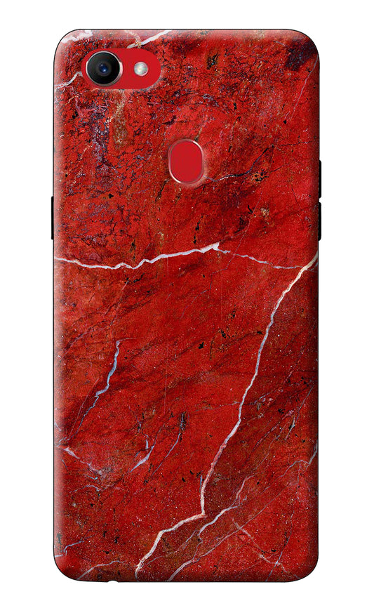 Red Marble Design Oppo F7 Back Cover
