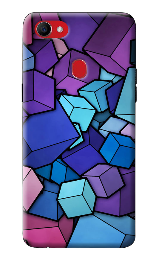 Cubic Abstract Oppo F7 Back Cover