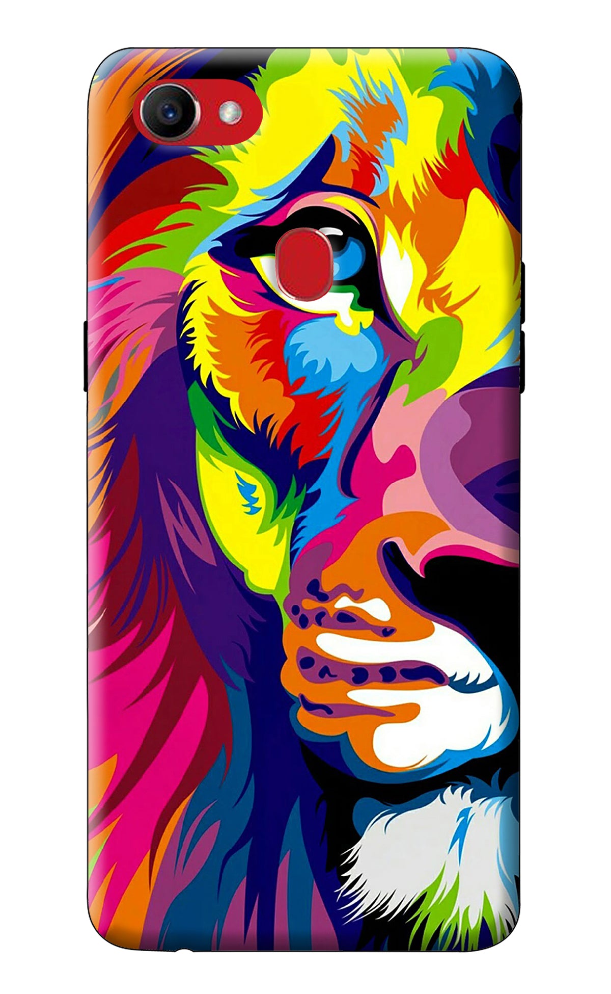 Lion Half Face Oppo F7 Back Cover