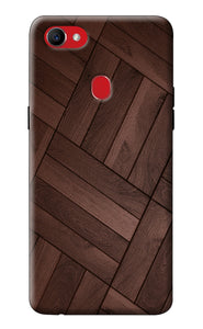 Wooden Texture Design Oppo F7 Back Cover