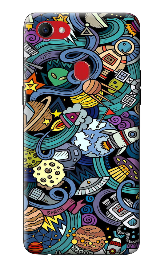 Space Abstract Oppo F7 Back Cover