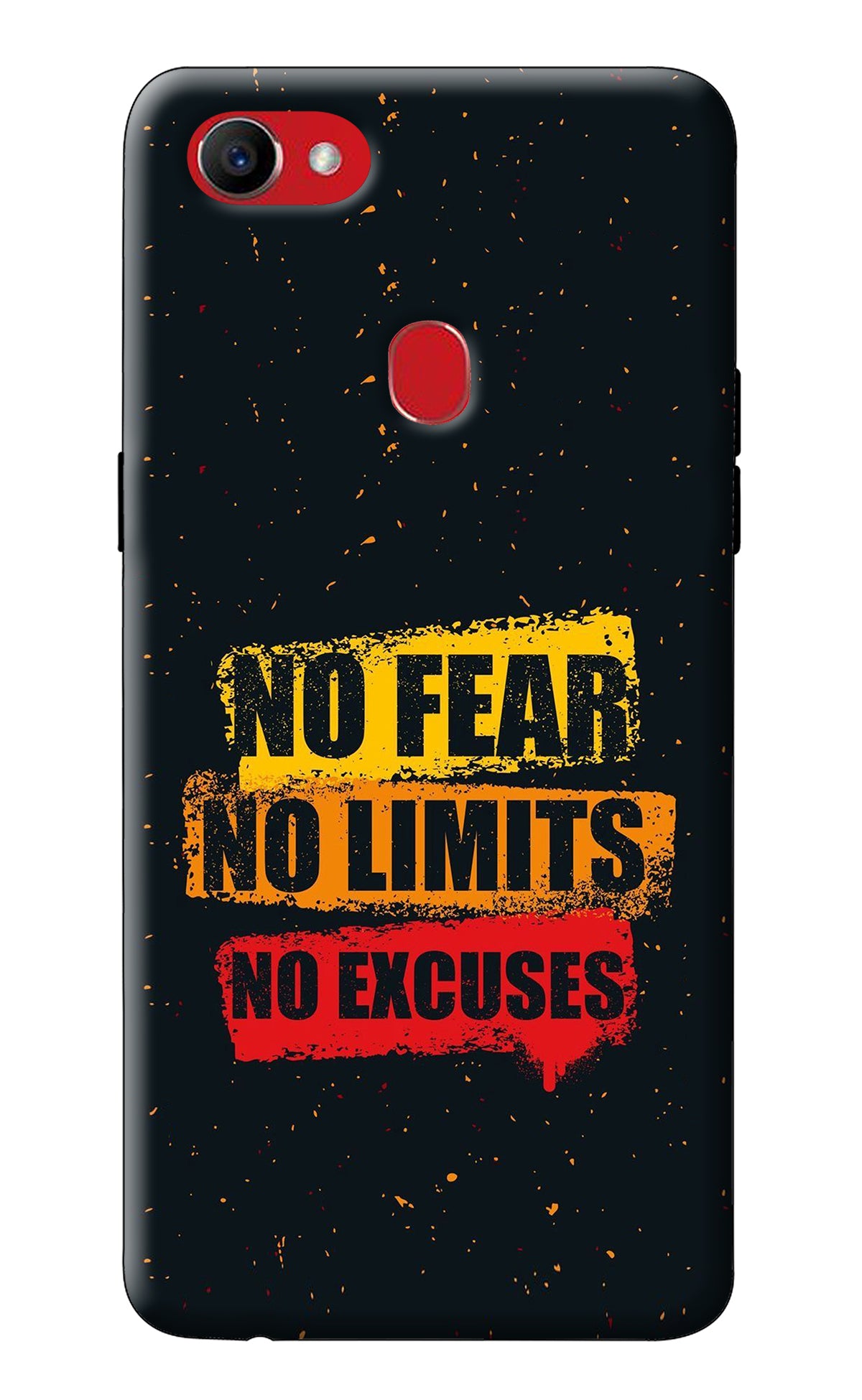 No Fear No Limits No Excuse Oppo F7 Back Cover