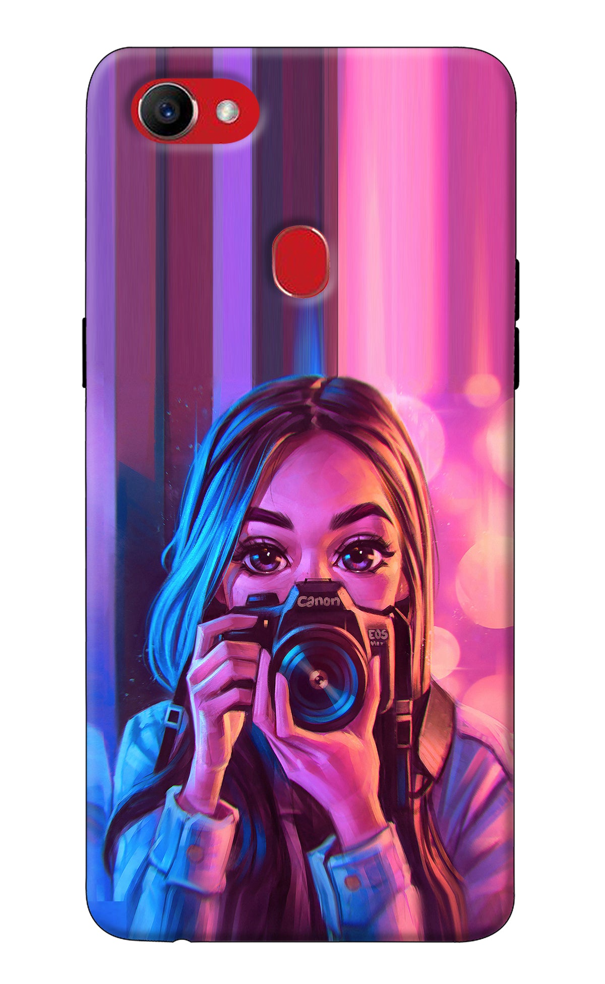 Girl Photographer Oppo F7 Back Cover