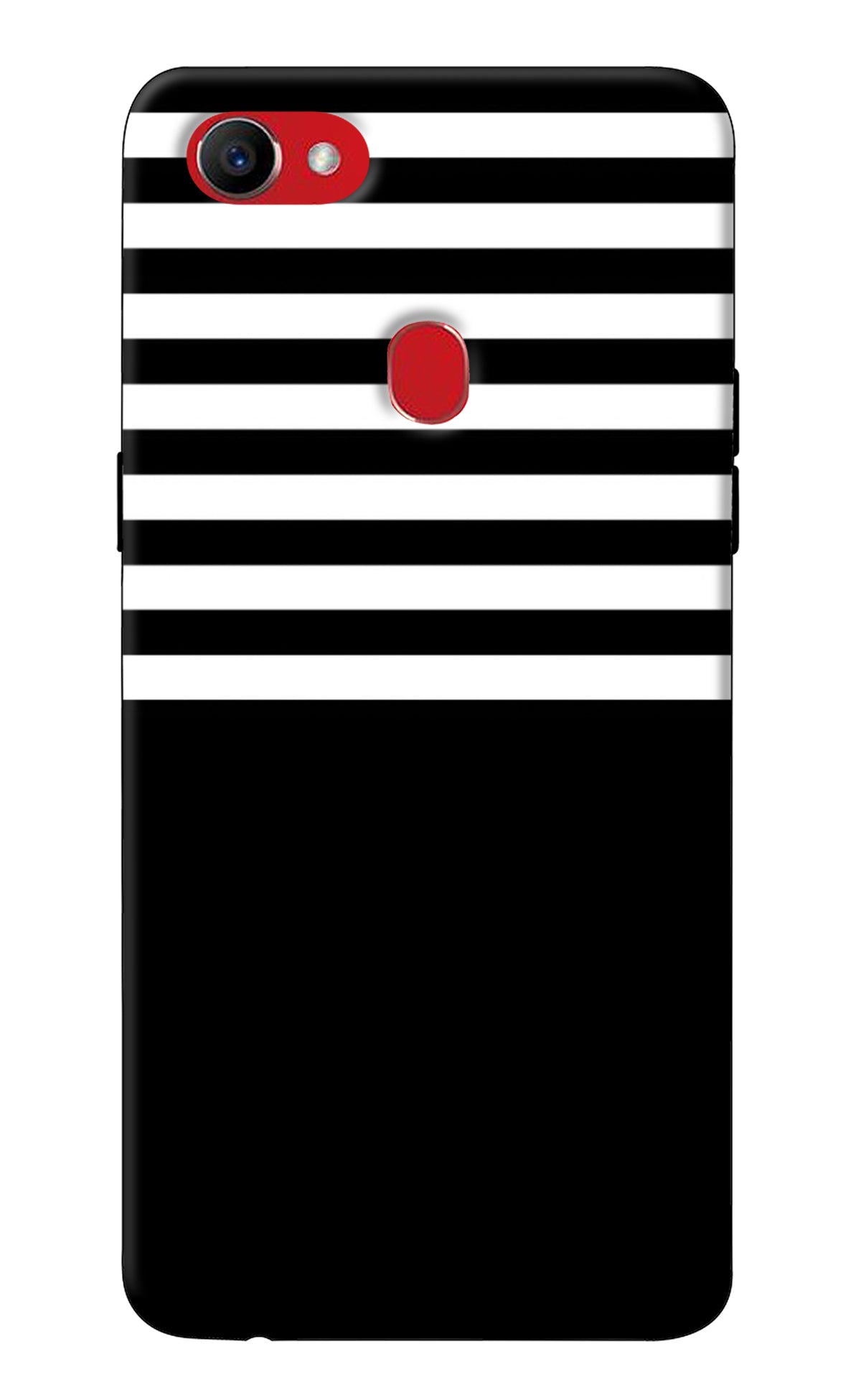 Black and White Print Oppo F7 Back Cover