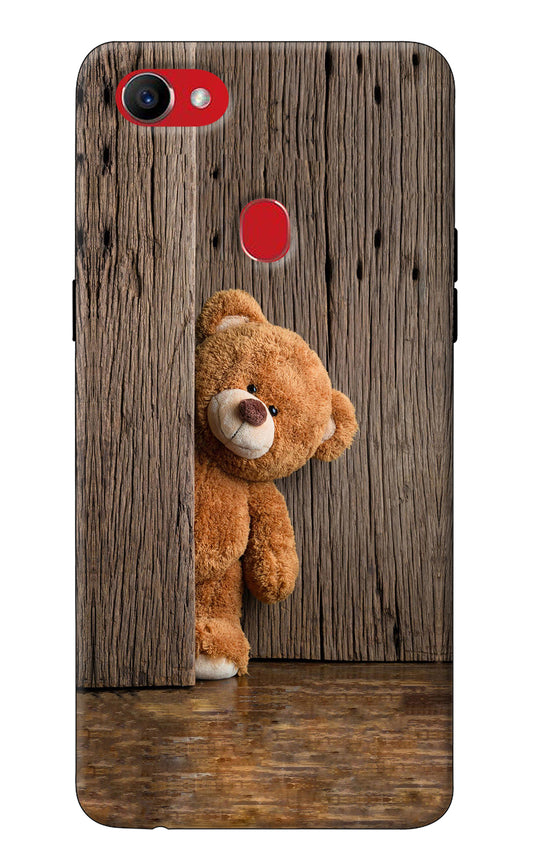 Teddy Wooden Oppo F7 Back Cover