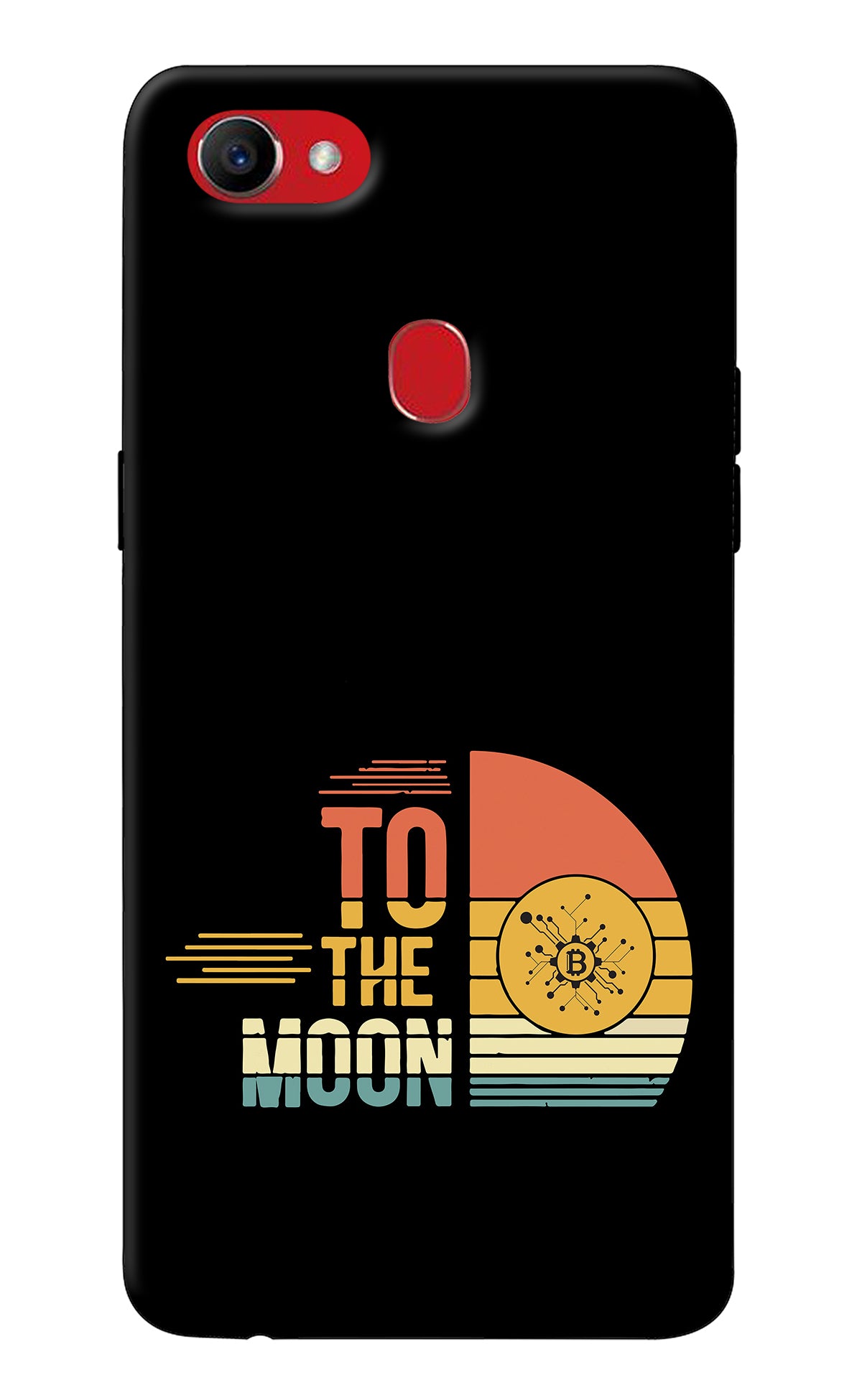 To the Moon Oppo F7 Back Cover