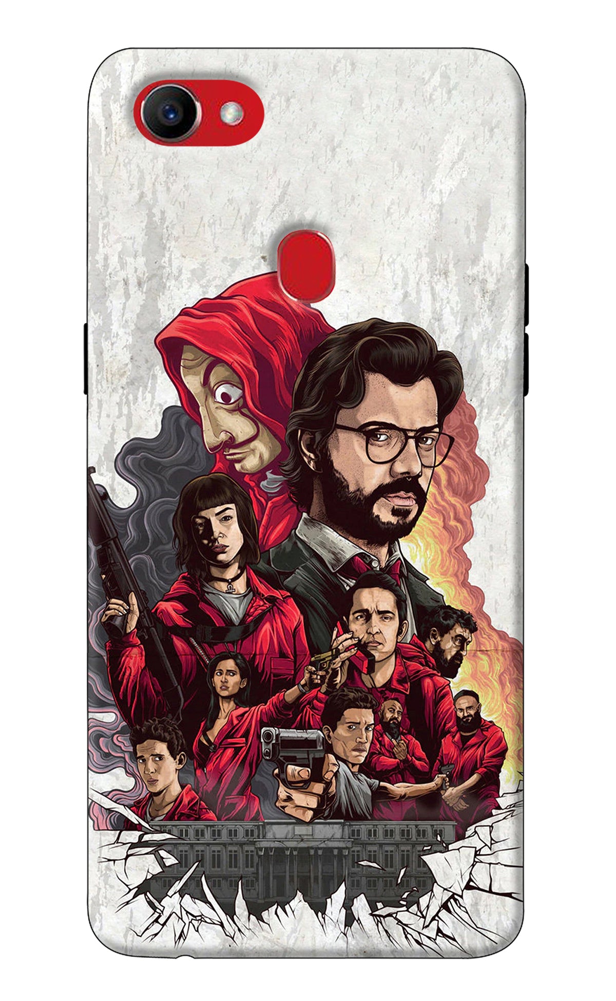 Money Heist Artwork Oppo F7 Back Cover