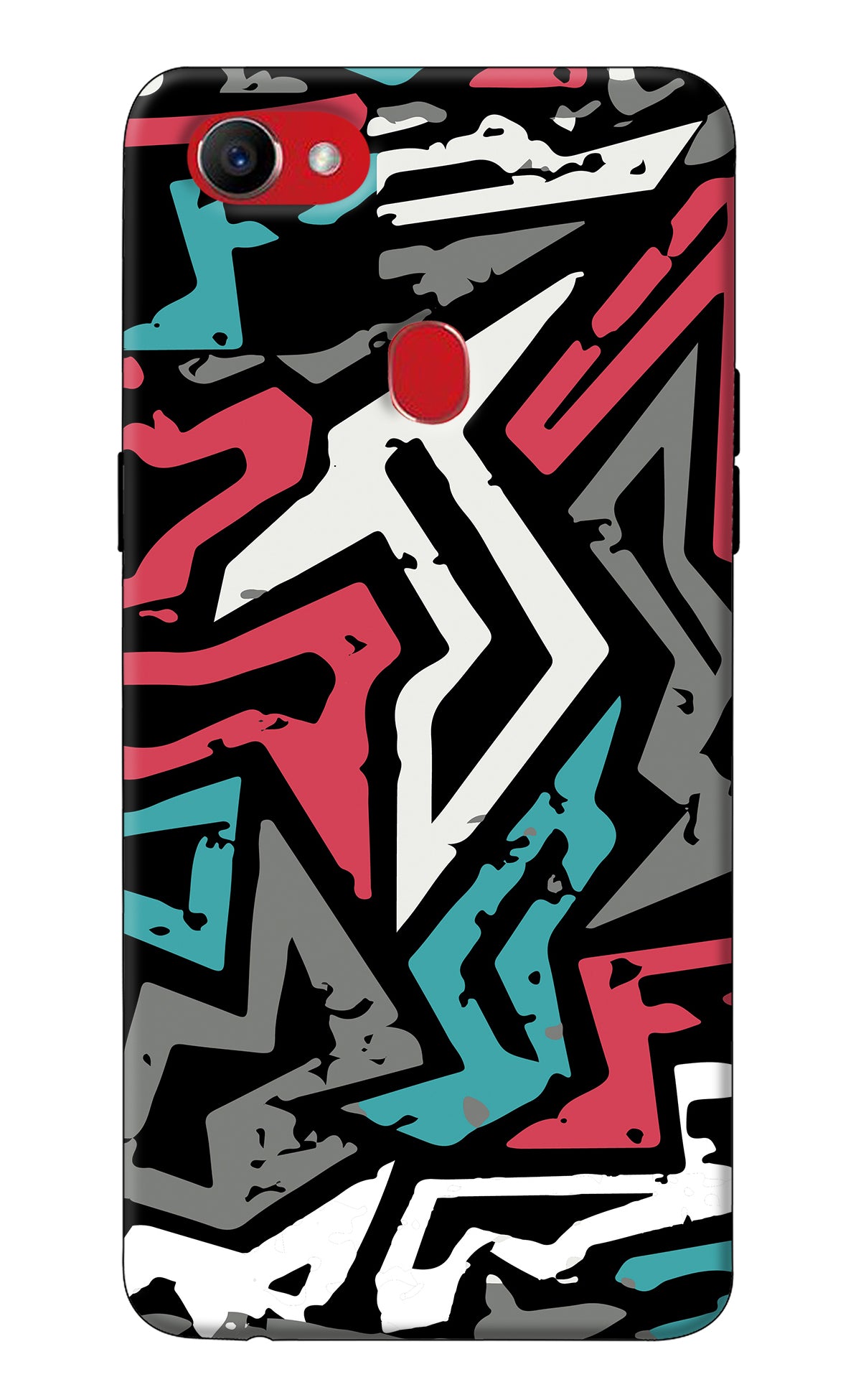 Geometric Graffiti Oppo F7 Back Cover