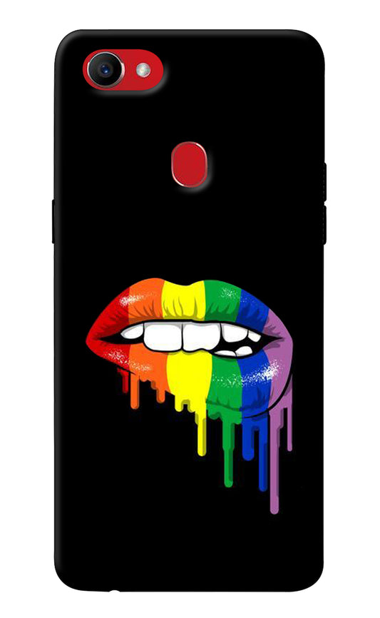 Lips Biting Oppo F7 Back Cover