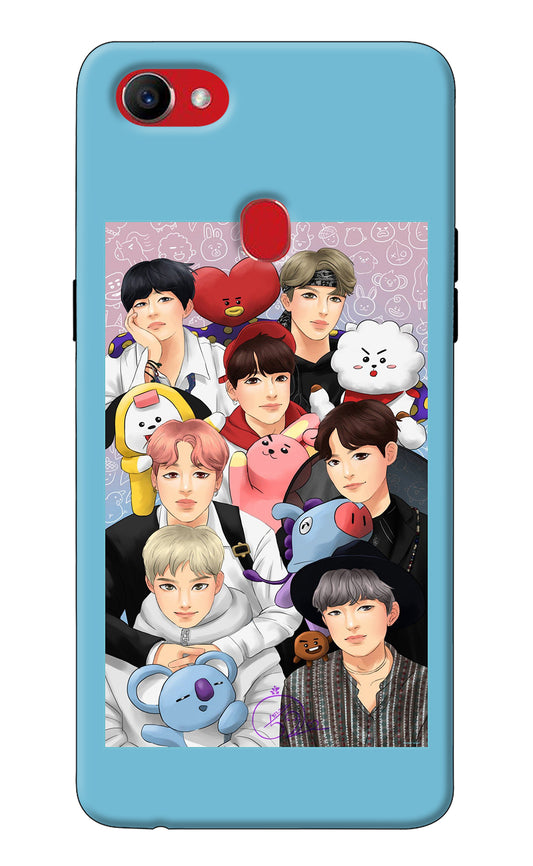 BTS with animals Oppo F7 Back Cover