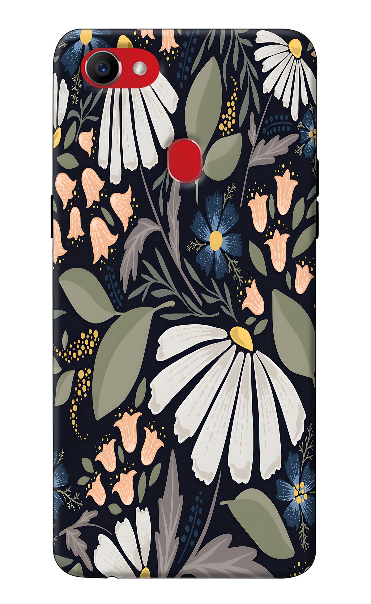 Flowers Art Oppo F7 Back Cover