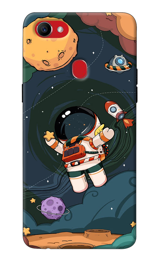 Cartoon Astronaut Oppo F7 Back Cover