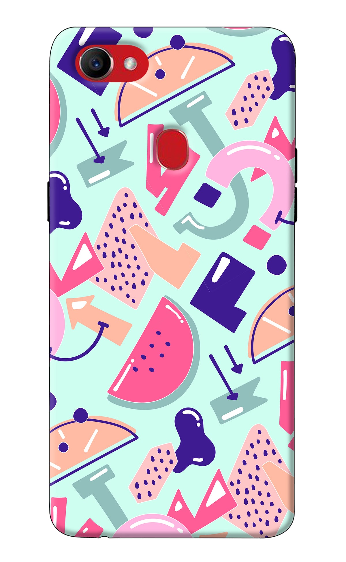 Doodle Pattern Oppo F7 Back Cover