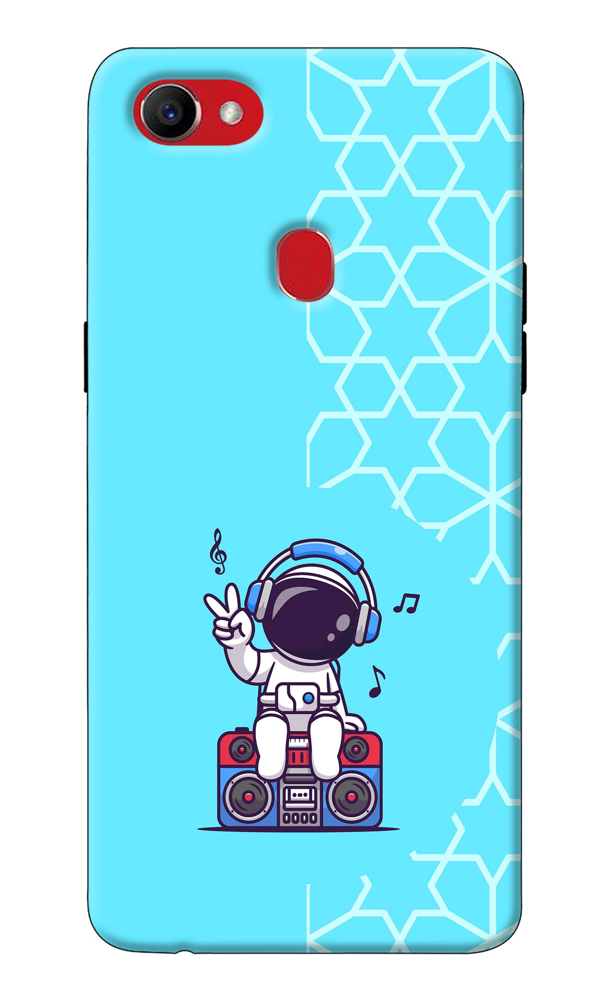 Cute Astronaut Chilling Oppo F7 Back Cover