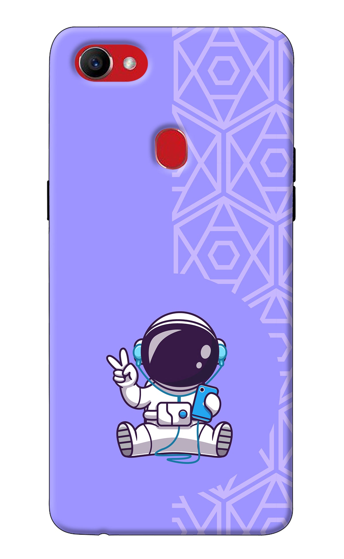 Cute Astronaut Chilling Oppo F7 Back Cover