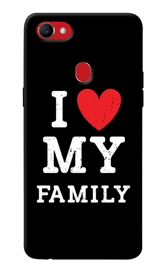 I Love My Family Oppo F7 Back Cover