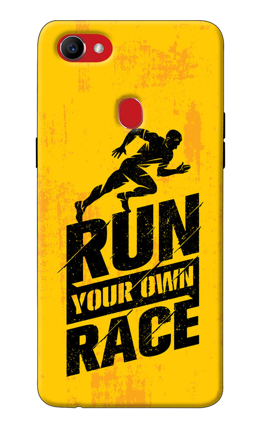 Run Your Own Race Oppo F7 Back Cover