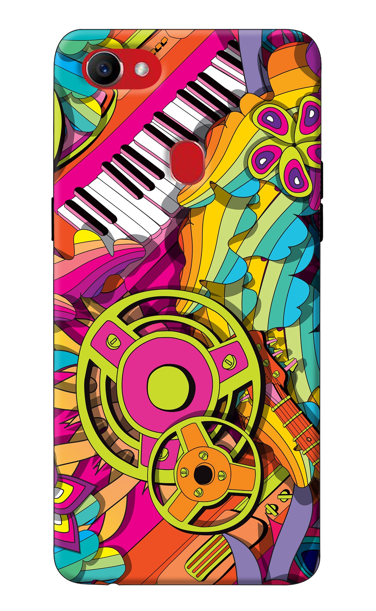 Music Doodle Oppo F7 Back Cover